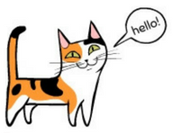 cat tail that sticks straight up signals being friendly