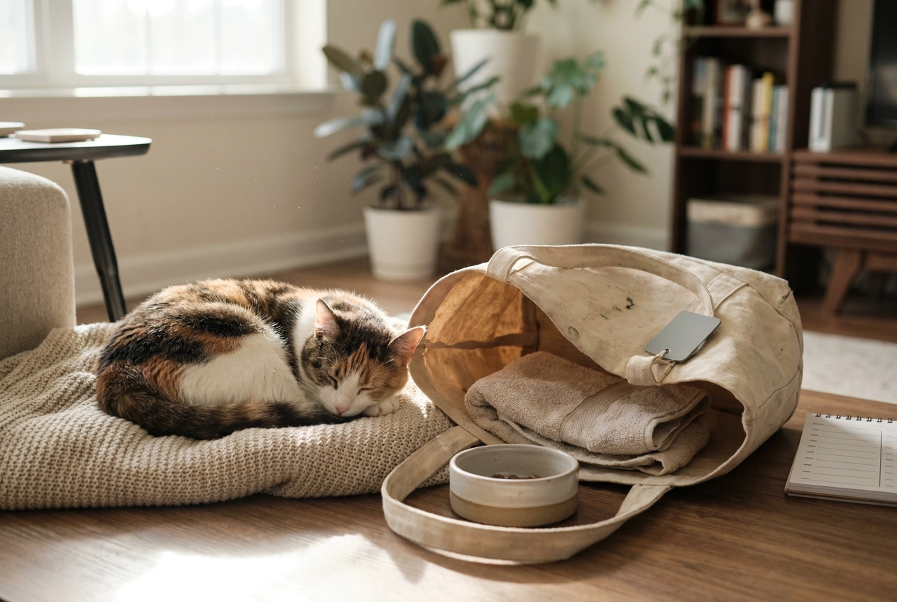 Professional header image for comparison analysis: What to Do With Your Cat on Vacation: Every Option Compar...